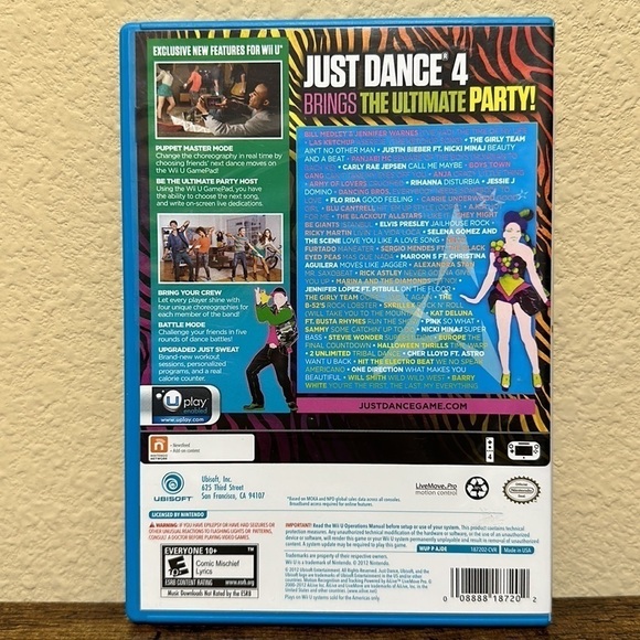 Just Dance 4 Wii U Game Complete Tested Works Family Music Party Fun - Picture 2 of 6